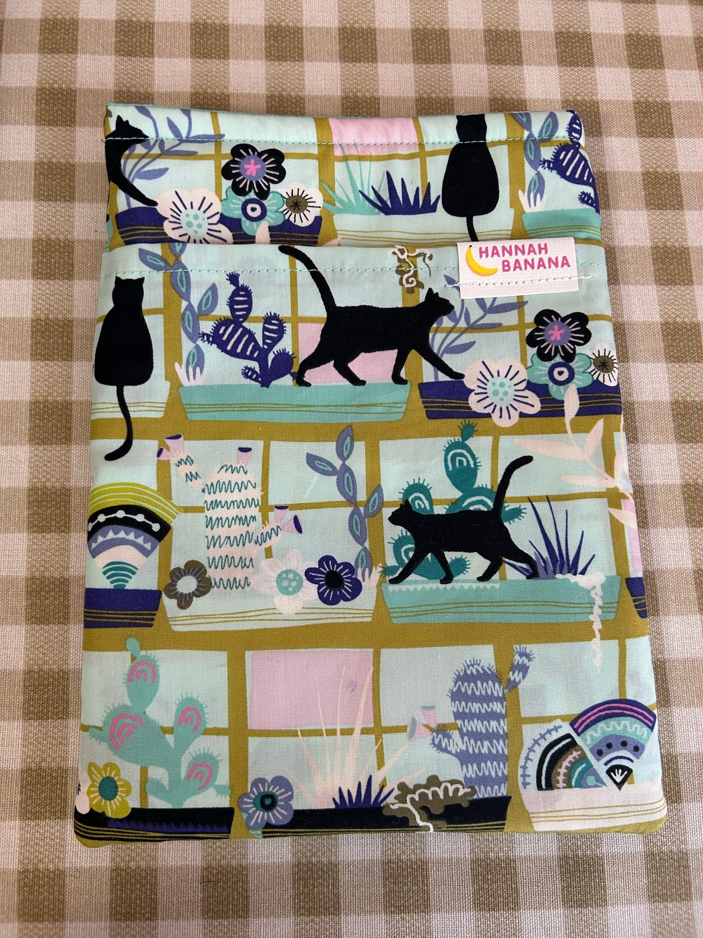 Medium Book Sleeve - window cat
