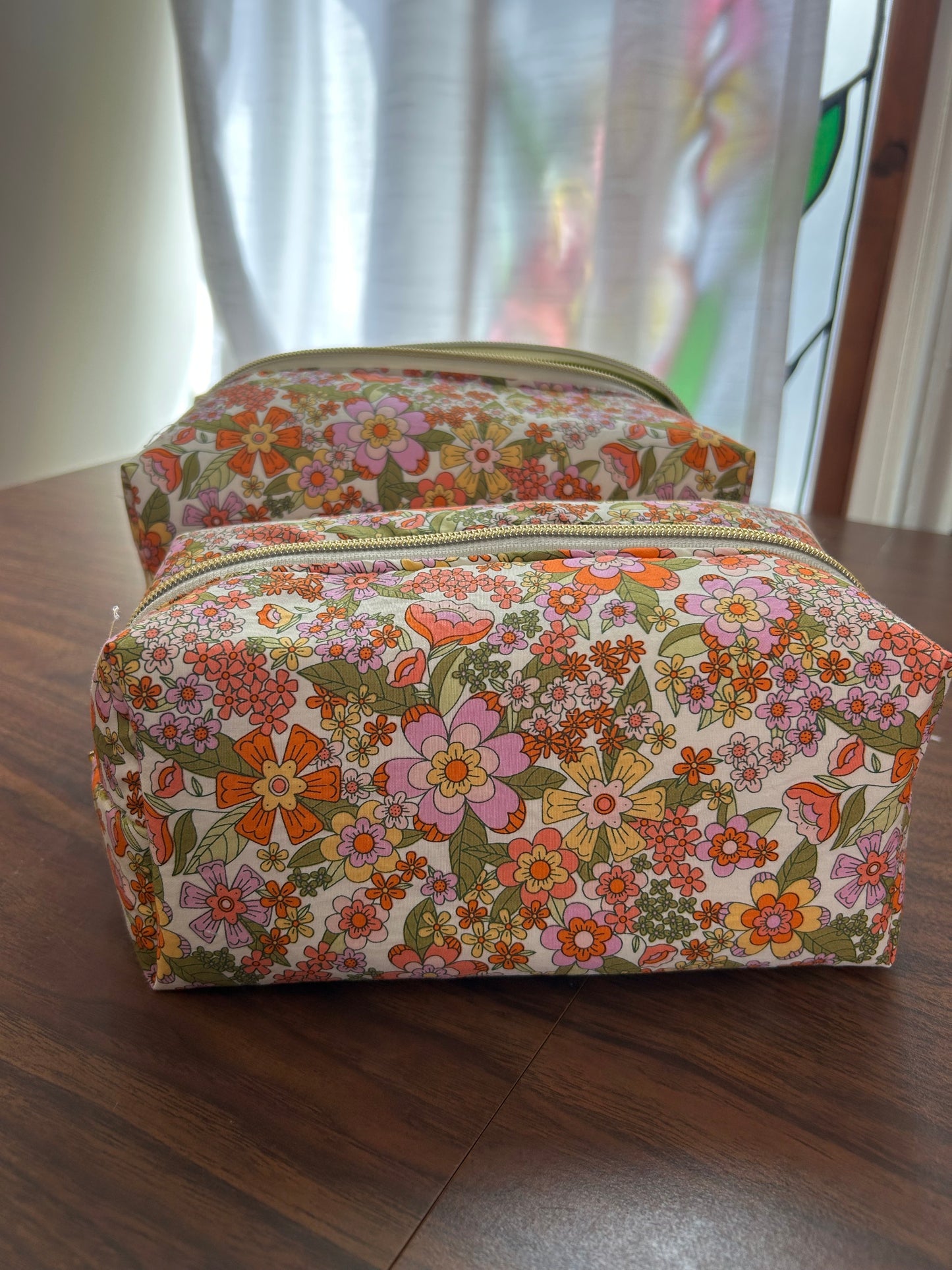 Jumbo Boxy Pouch - 70s Floral