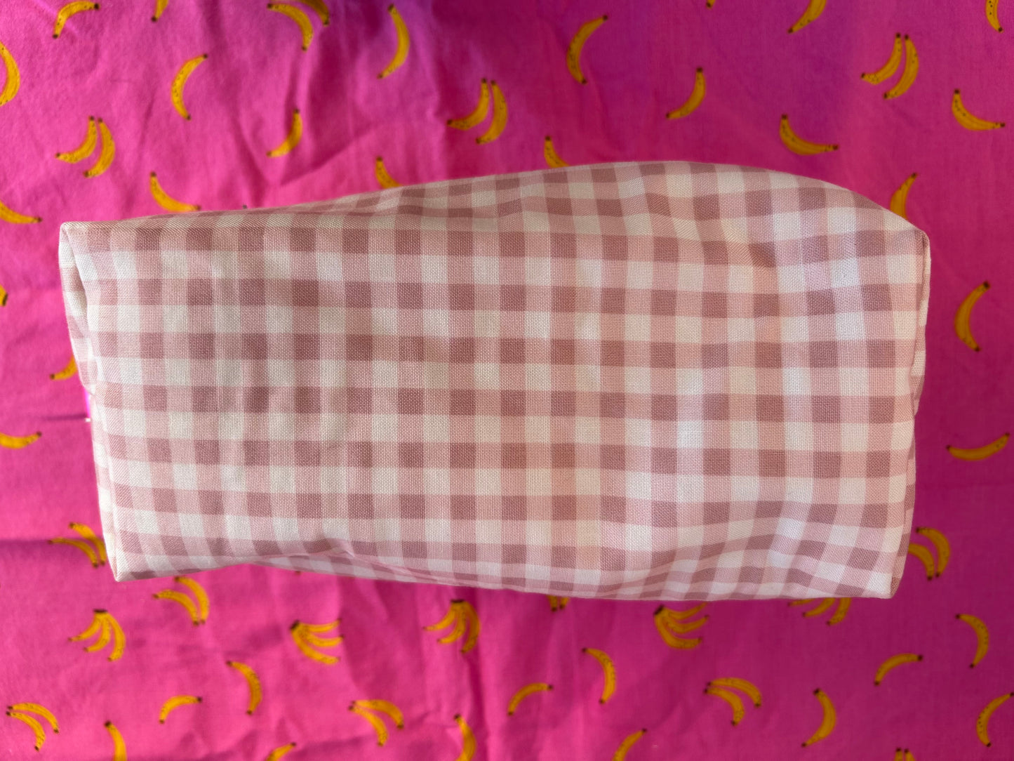 Boxy Pouch - Rose Gingham