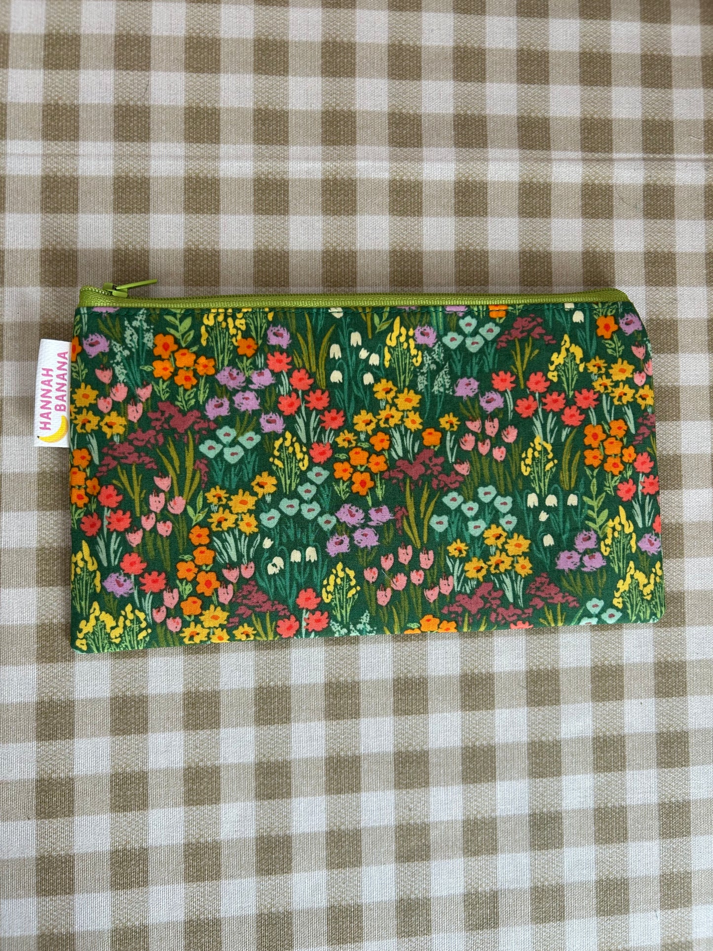 Mini Pouch - Green Floral