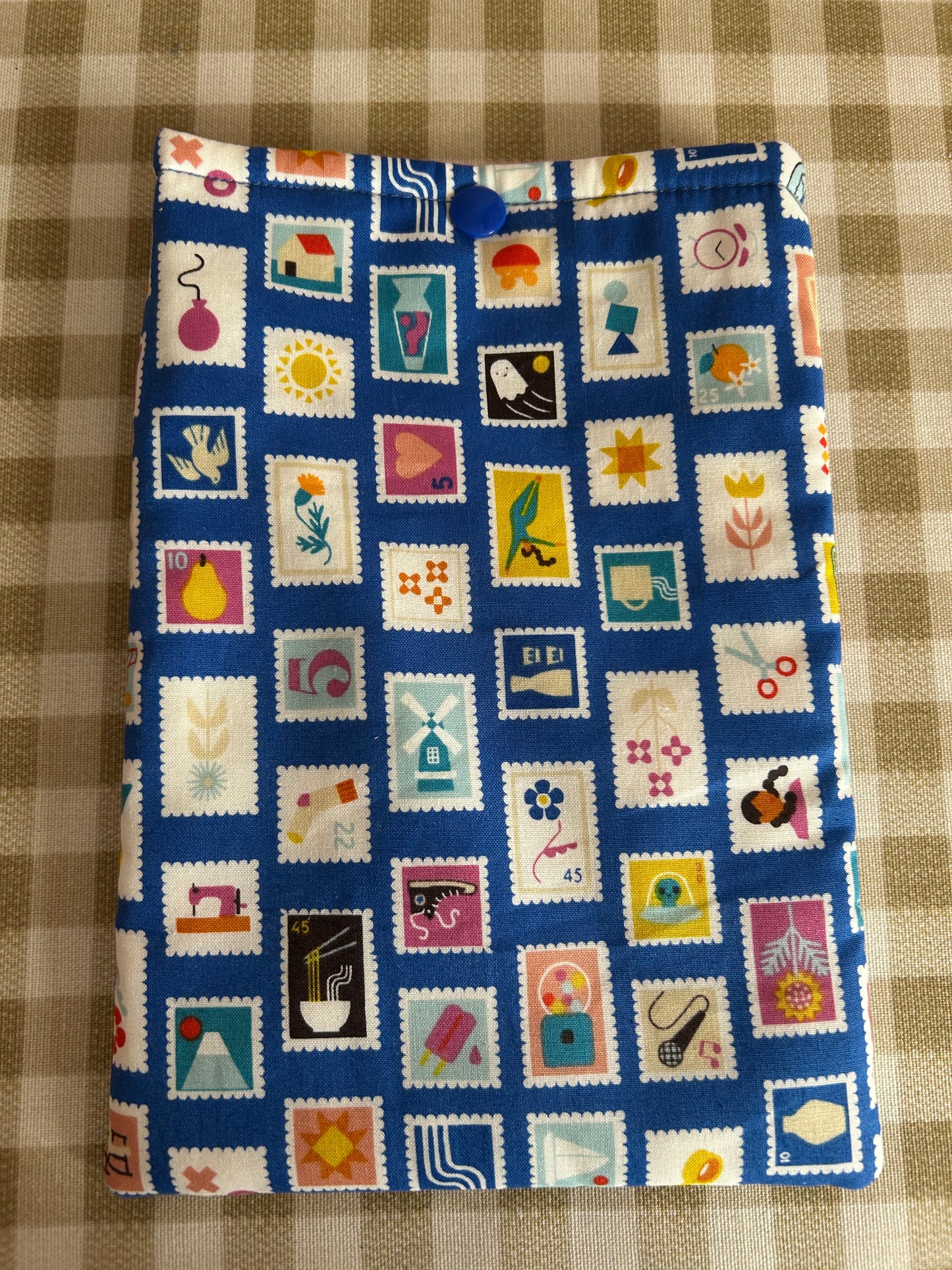 Snap Kindle Case - Blue Stamps