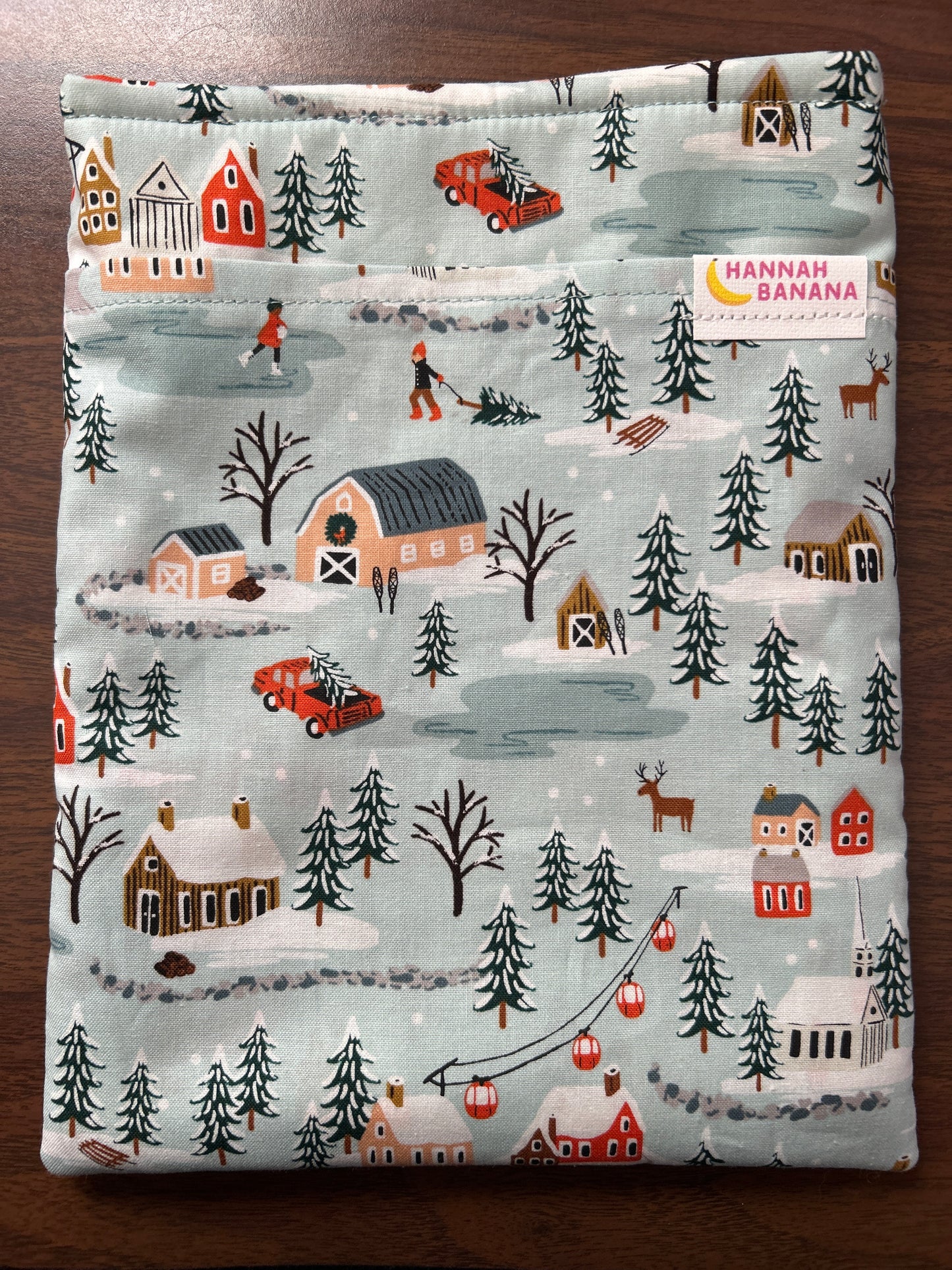 Large Book Sleeve - Christmas Village