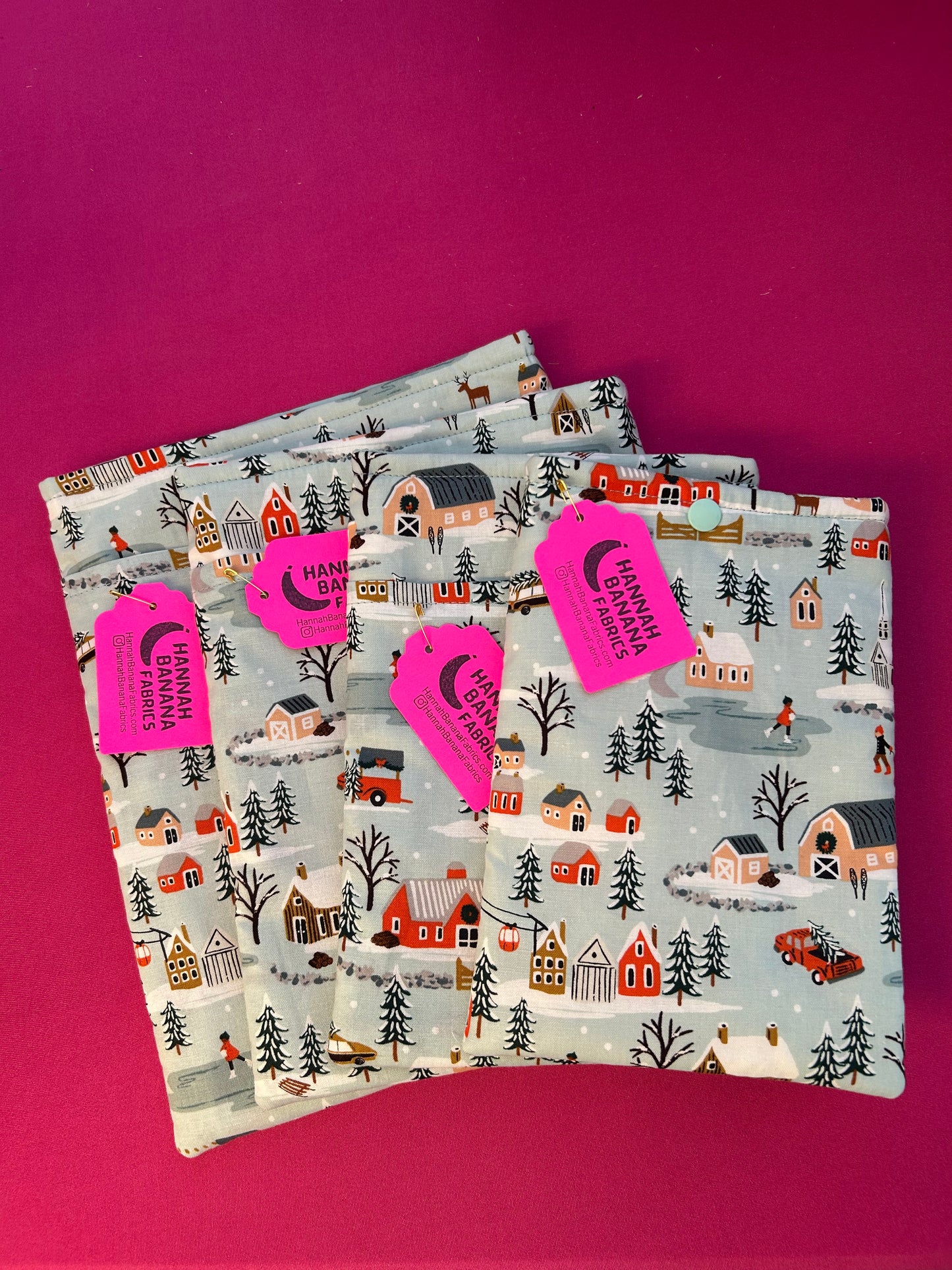 Snap Kindle Case - Christmas Village