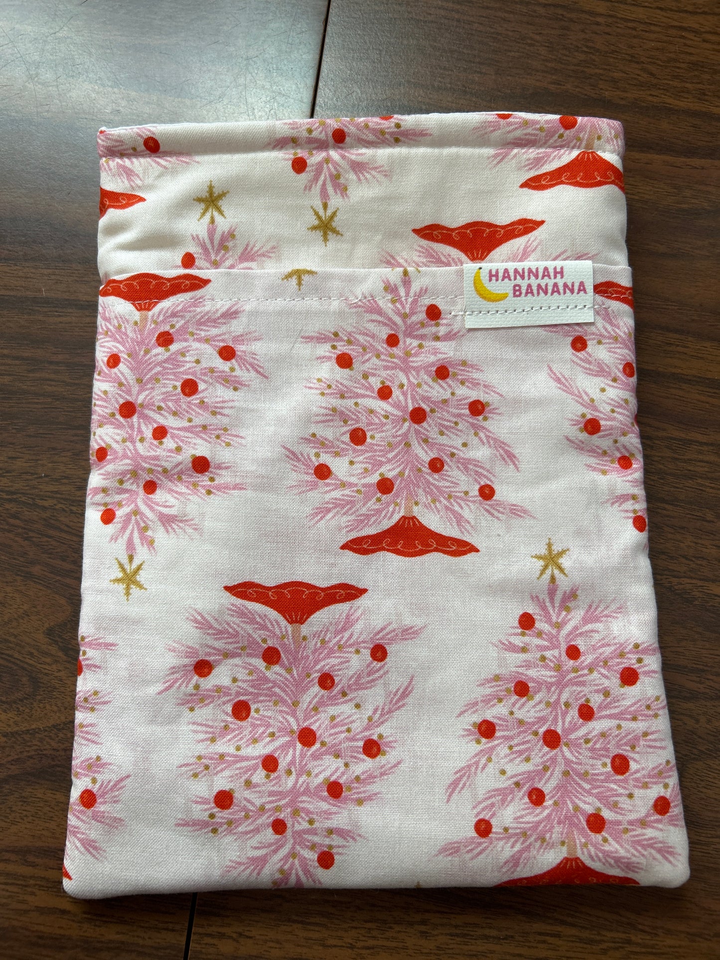 Medium Book Sleeve - Christmas Trees