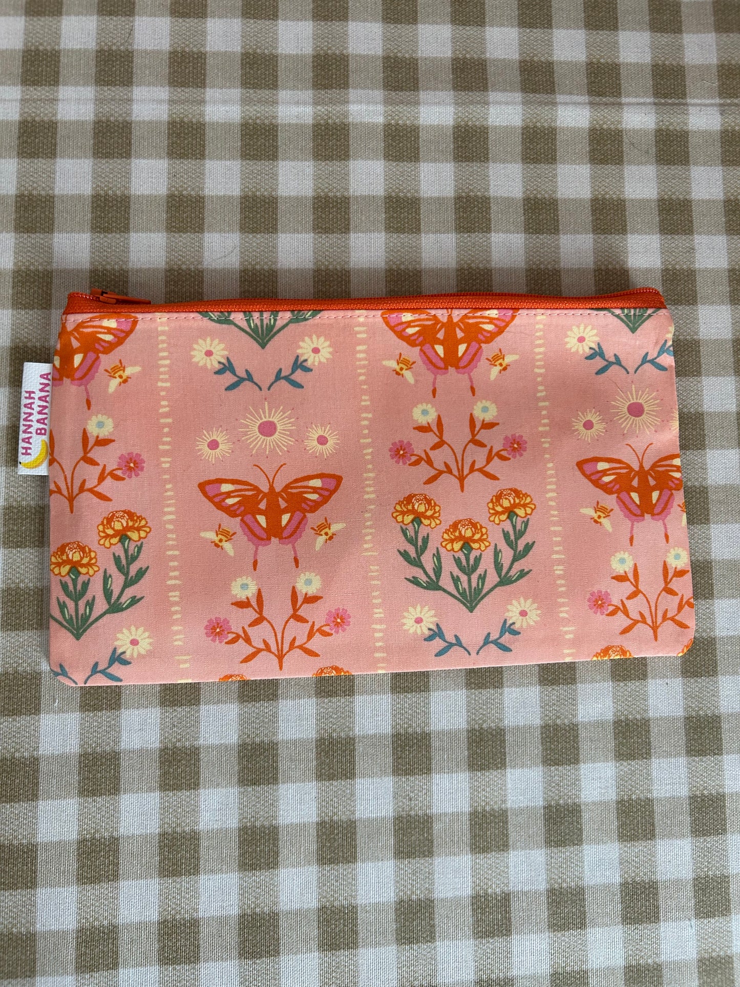 Mini Pouch - Orange Butterfly