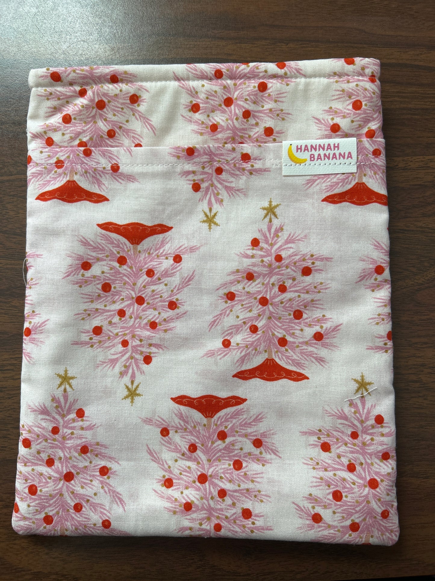 Large Book Sleeve - Christmas Trees