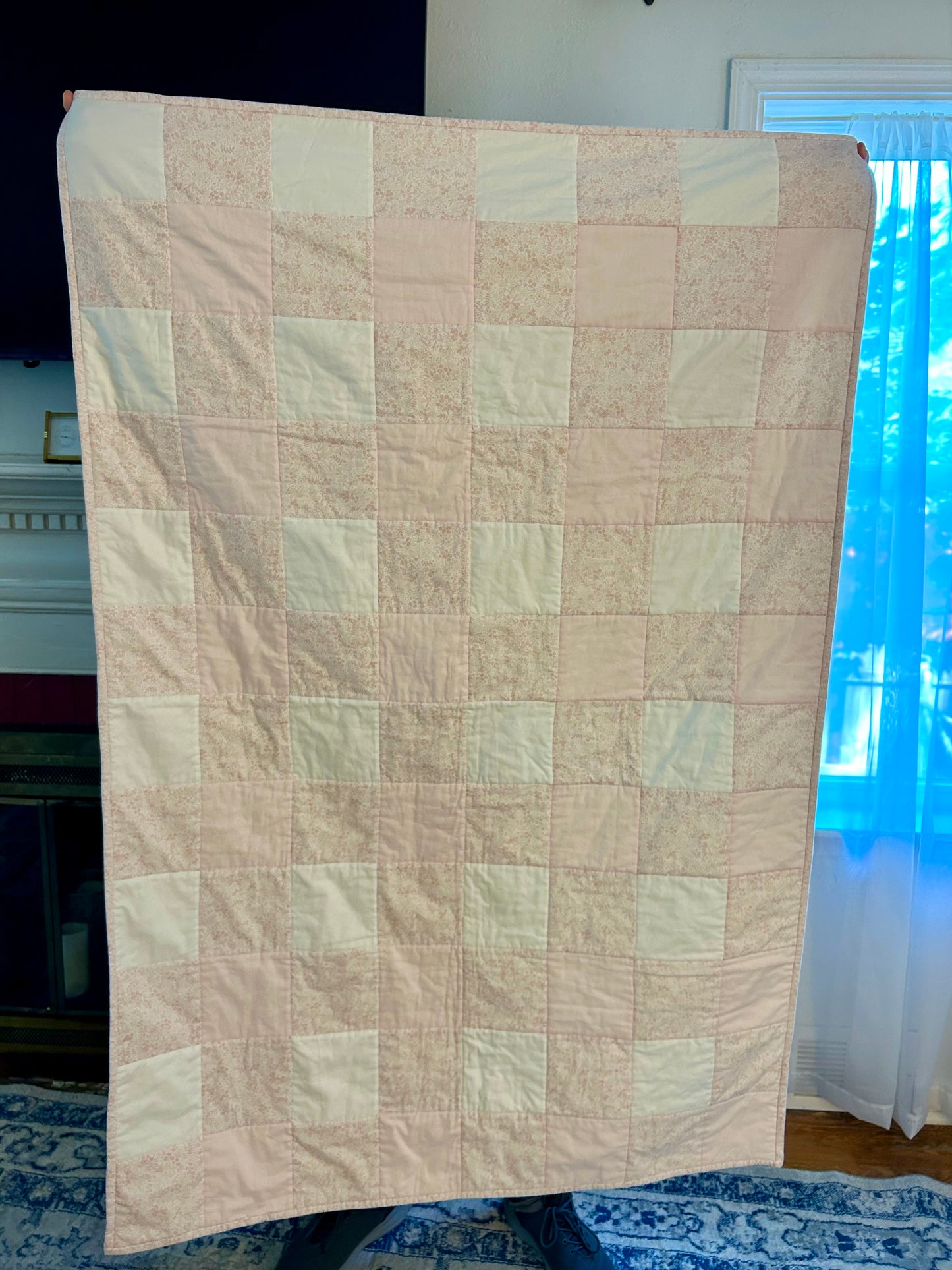 Pink Gingham Quilt