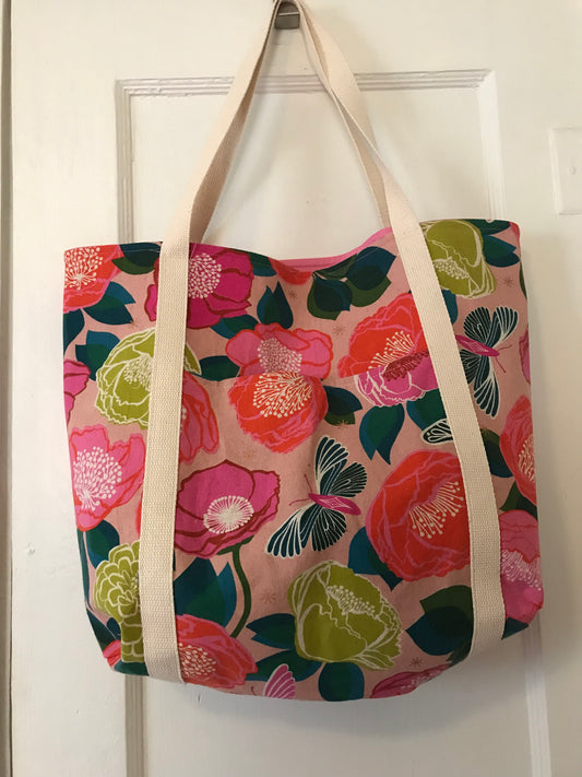 Tote Bag - Hot Pink Butterfly