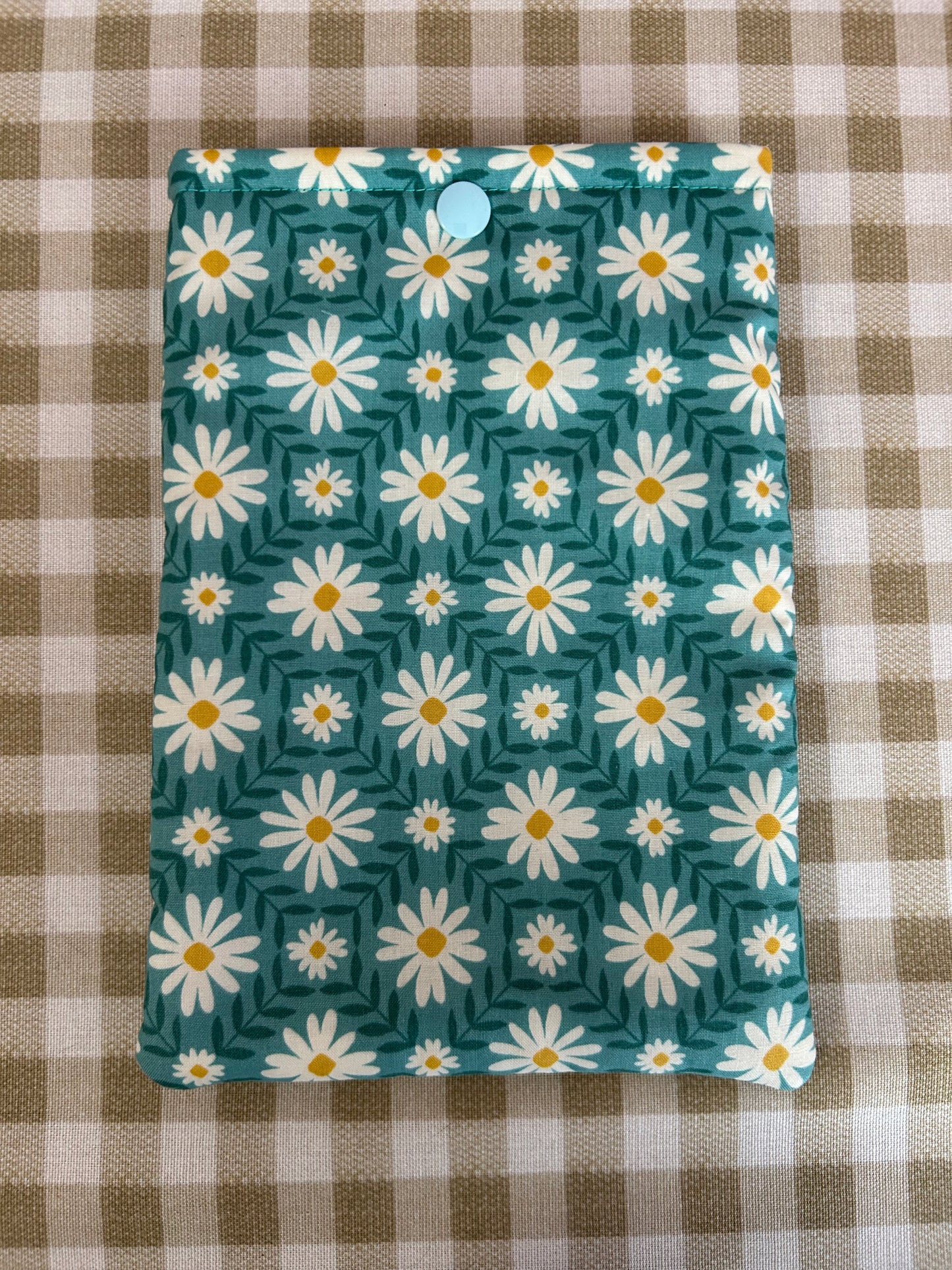 Snap Kindle Case - Aqua Daisy