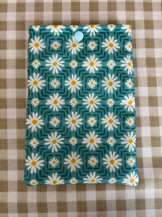 Snap Kindle Case - Aqua Daisy