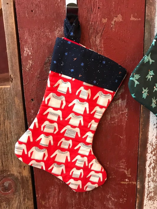 Christmas Stocking - Red Sweater