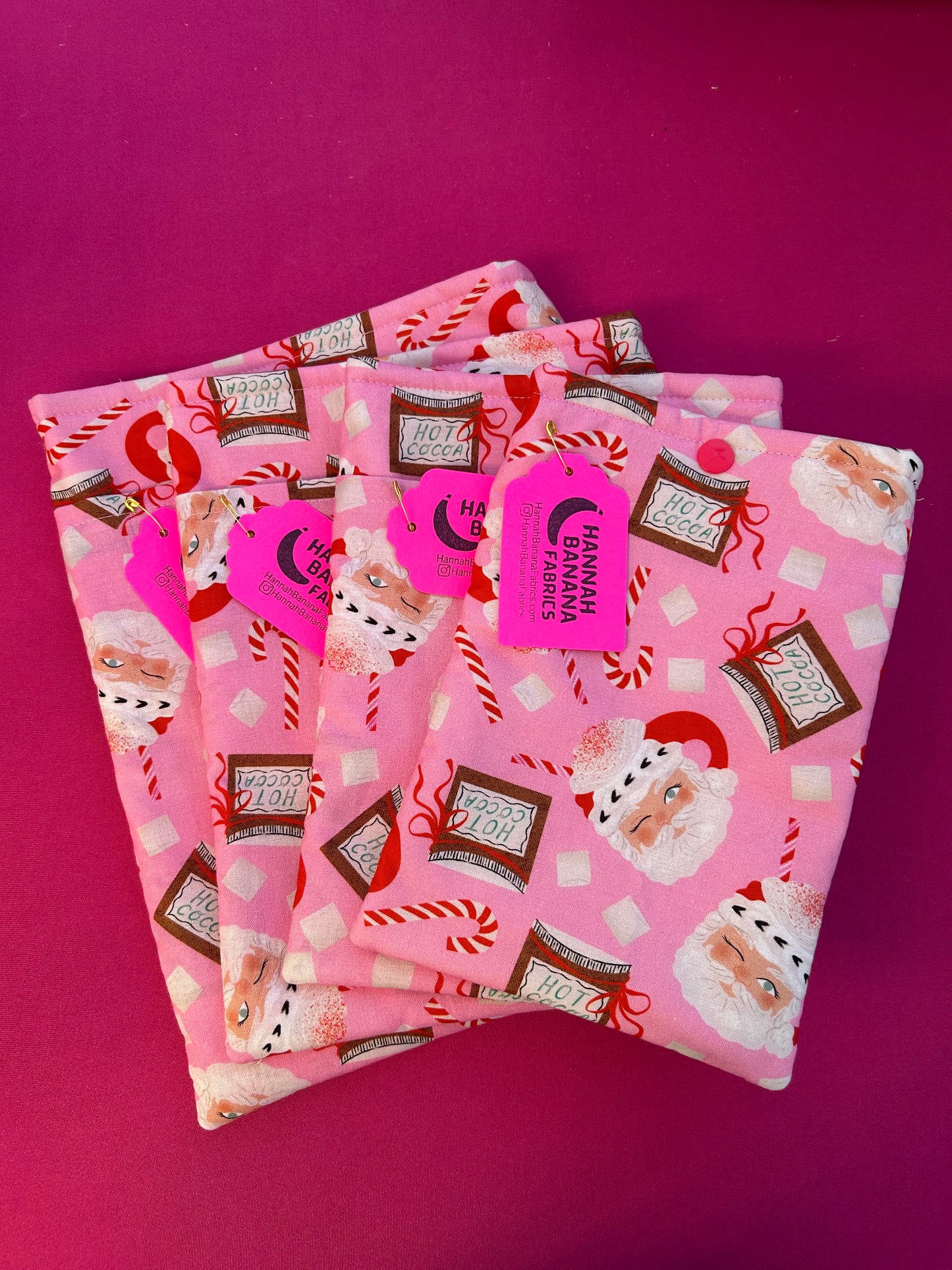 Large Book Sleeve - Santa’s Mug