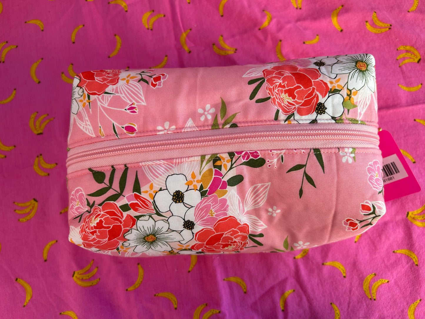 Boxy Pouch - Coral Floral