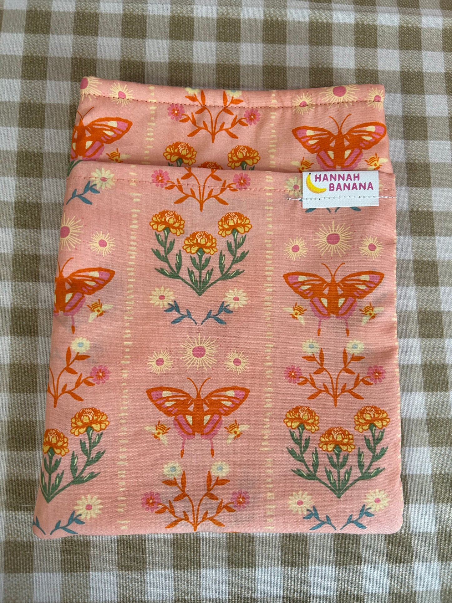 Medium Book Sleeve - Orange Butterfly