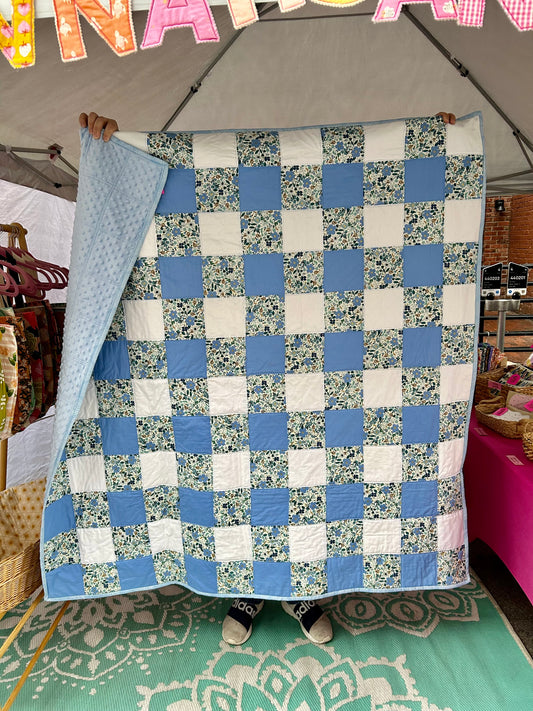 Blue Gingham Quilt