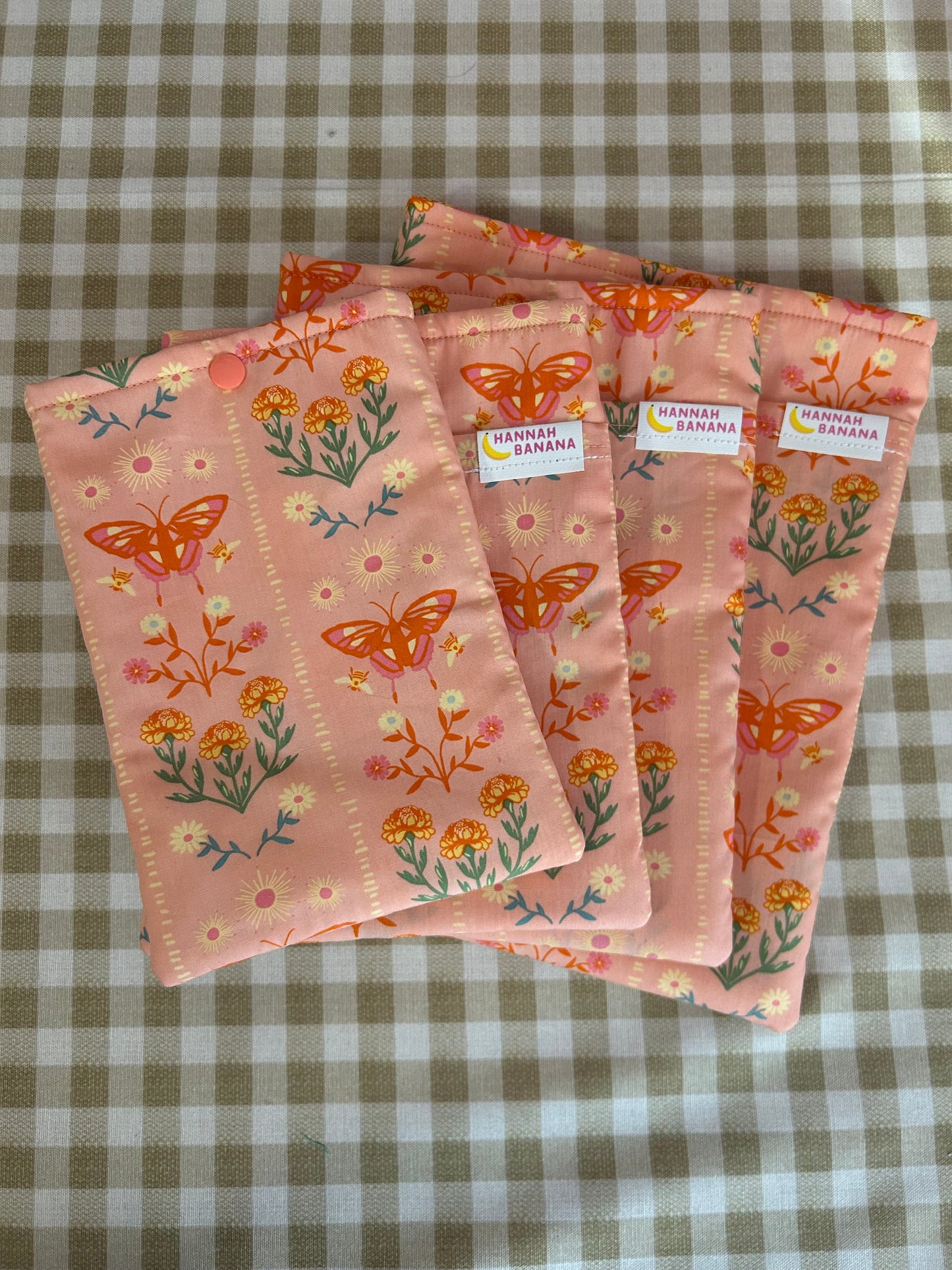 XL Book Sleeve - Orange Butterfly