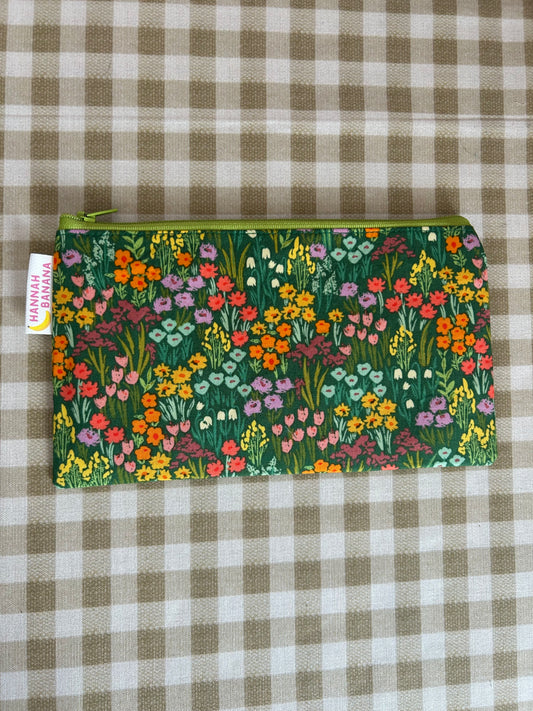 Mini Pouch - Green Floral