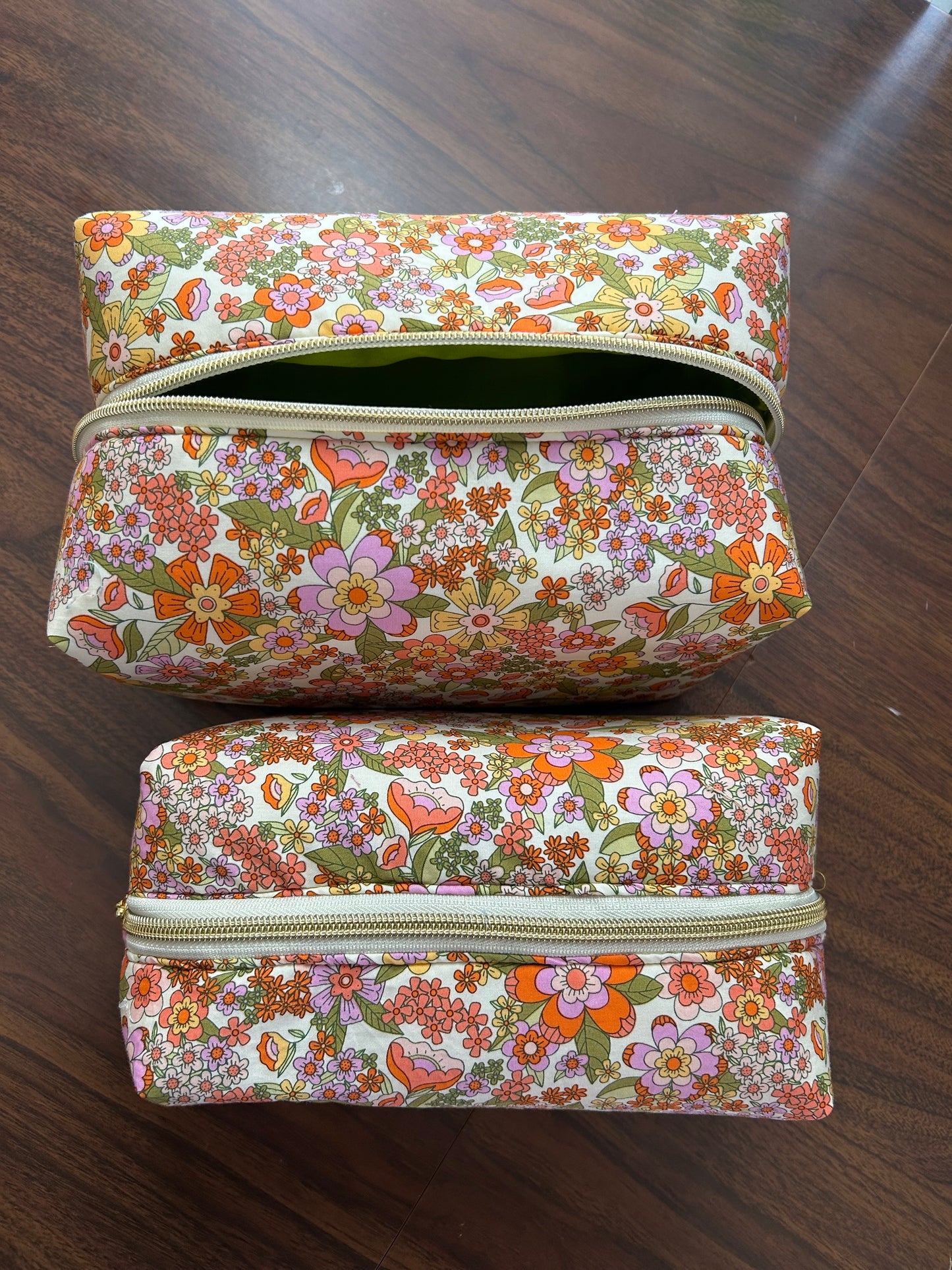 Jumbo Boxy Pouch - 70s Floral