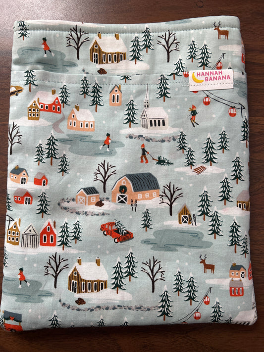 XL Book Sleeve - Christmas Village