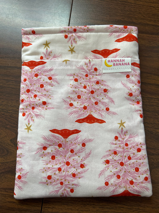 Medium Book Sleeve - Christmas Trees