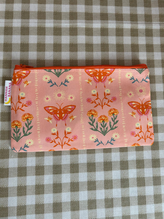 Mini Pouch - Orange Butterfly