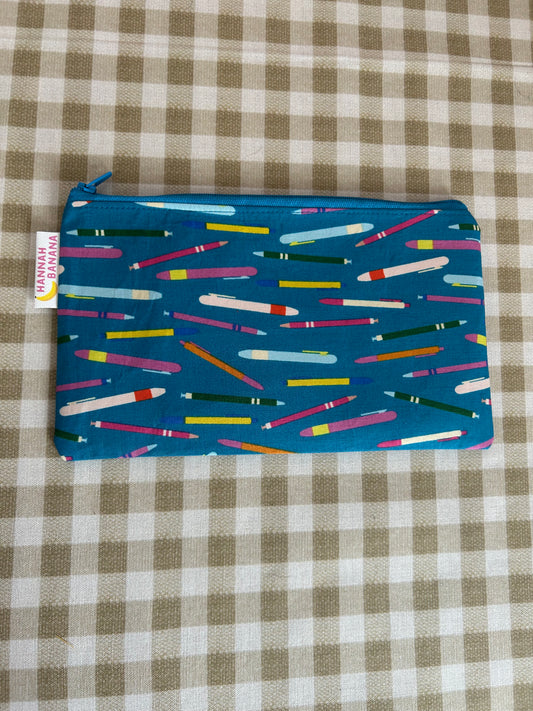 Mini Pouch - Blue Pens