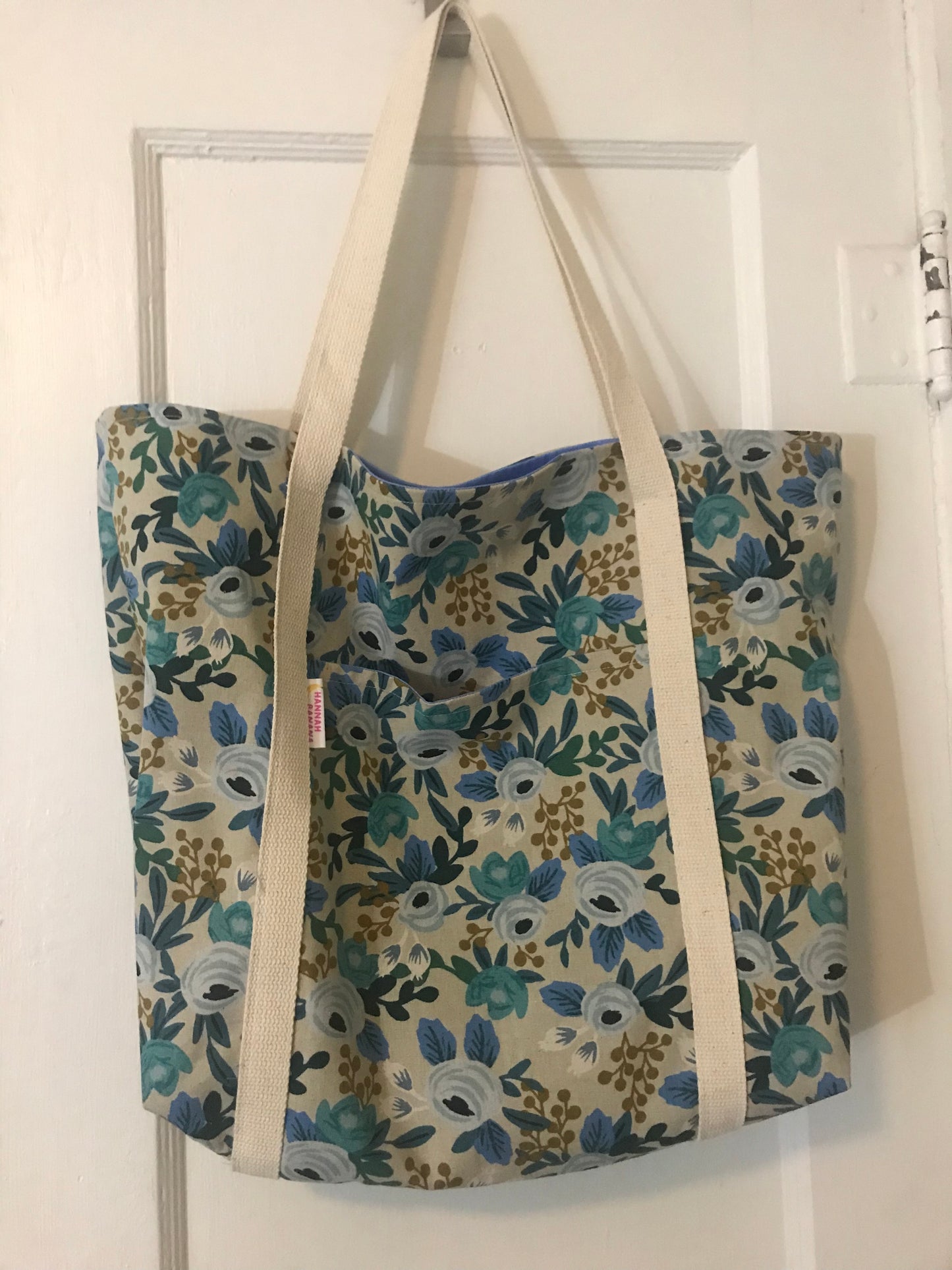 Tote Bag - Rifle Paper Co Blue Floral