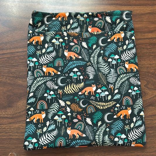 Padded Fabric Book Sleeve - Oversized - Fox