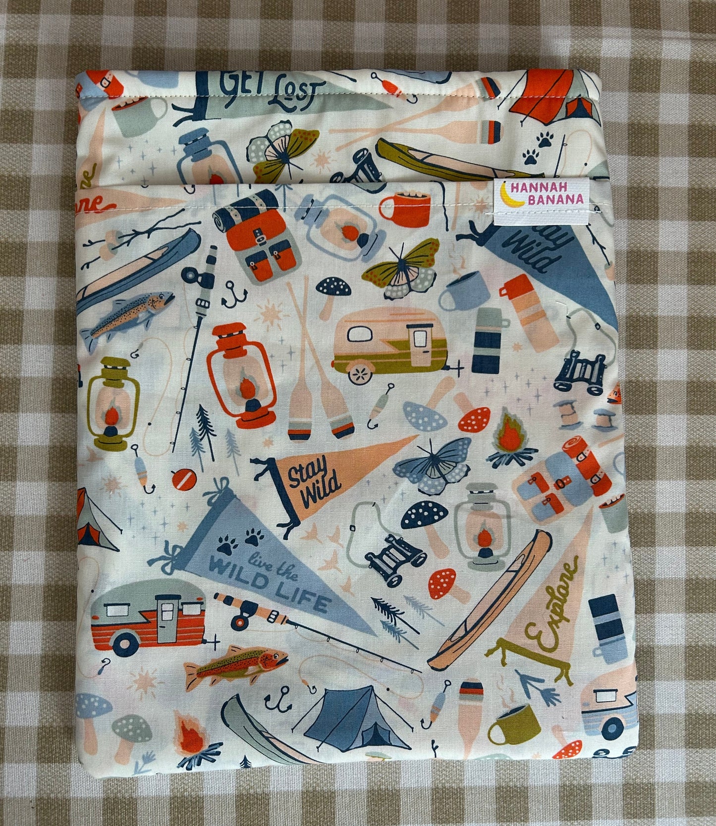 XL Book Sleeve - Happy Camper