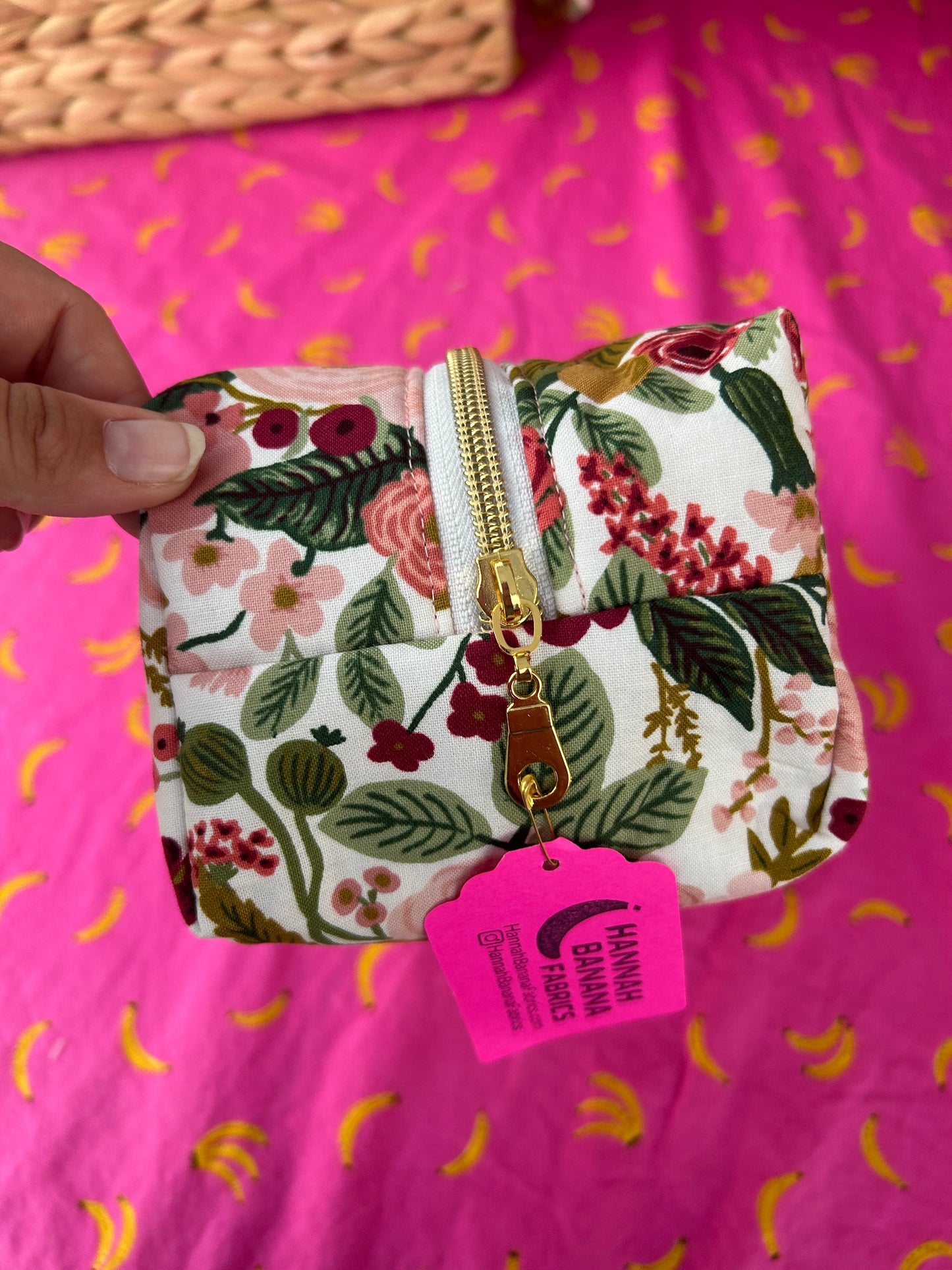 Boxy Pouch - Rifle Paper Co. Rose Floral