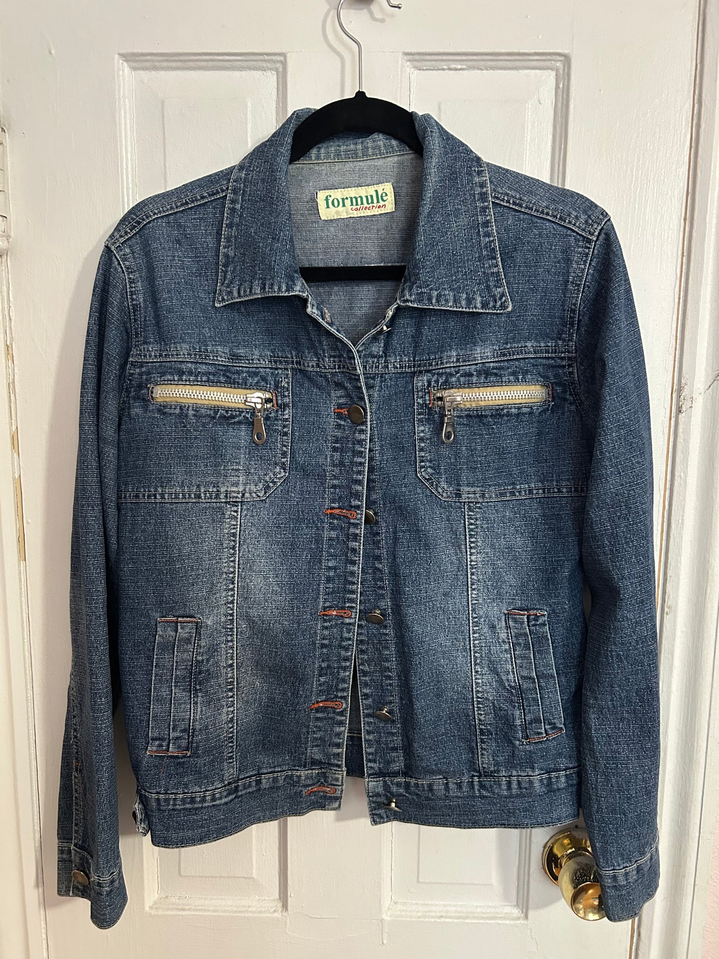 Denim Jacket - Bee Hexagons