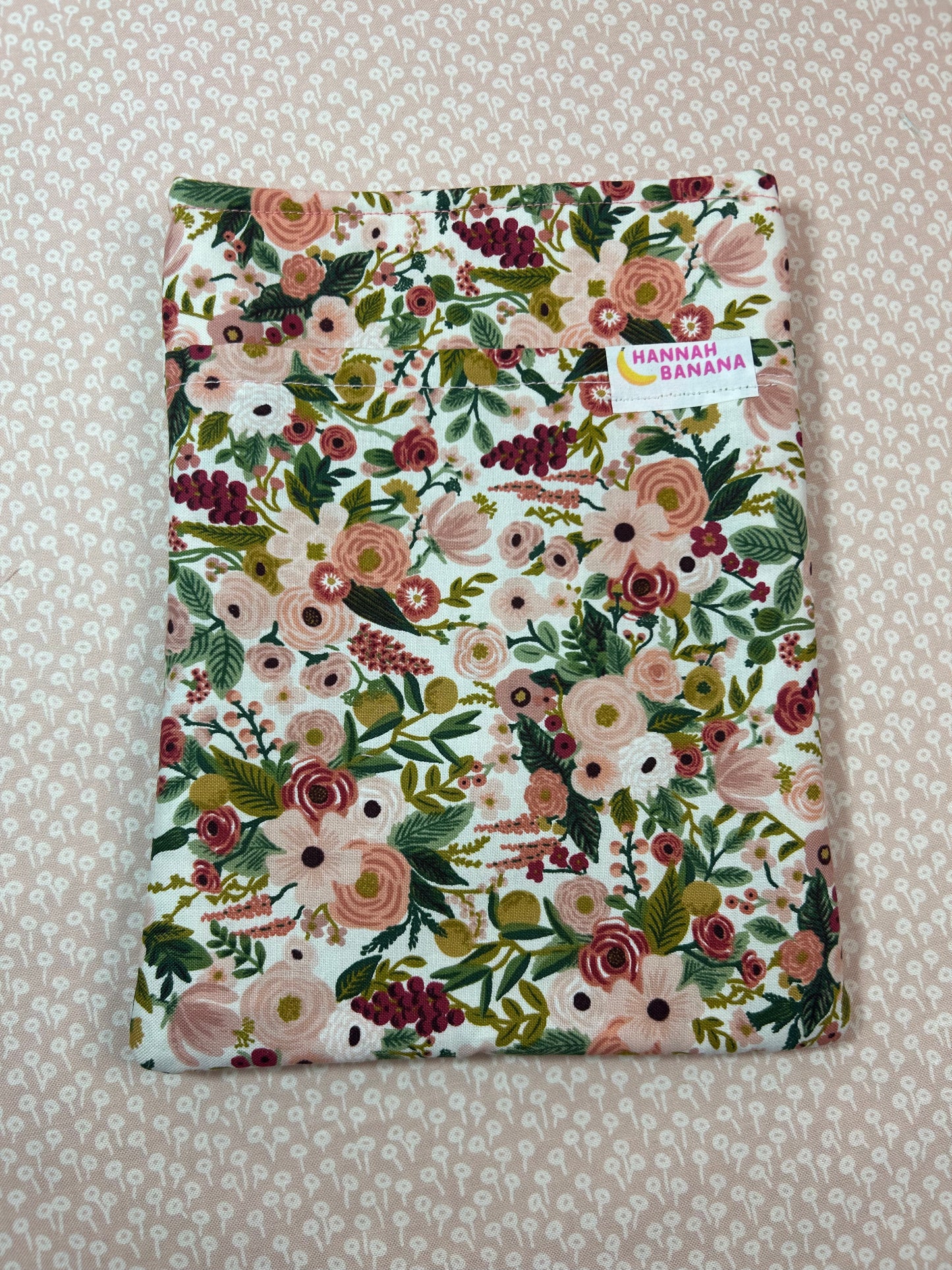 Medium Book Sleeve - Rifle Paper Co. Mini Rosa Floral