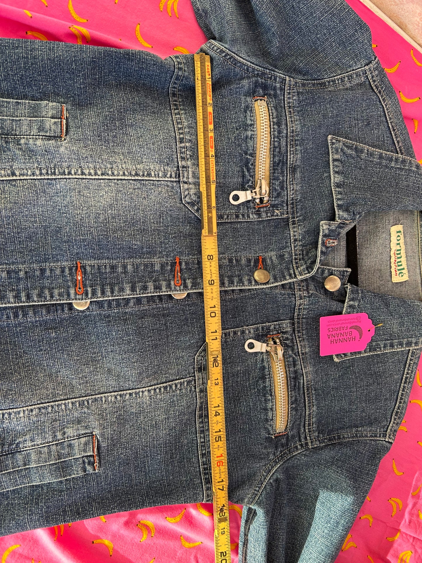 Denim Jacket - Bee Hexagons