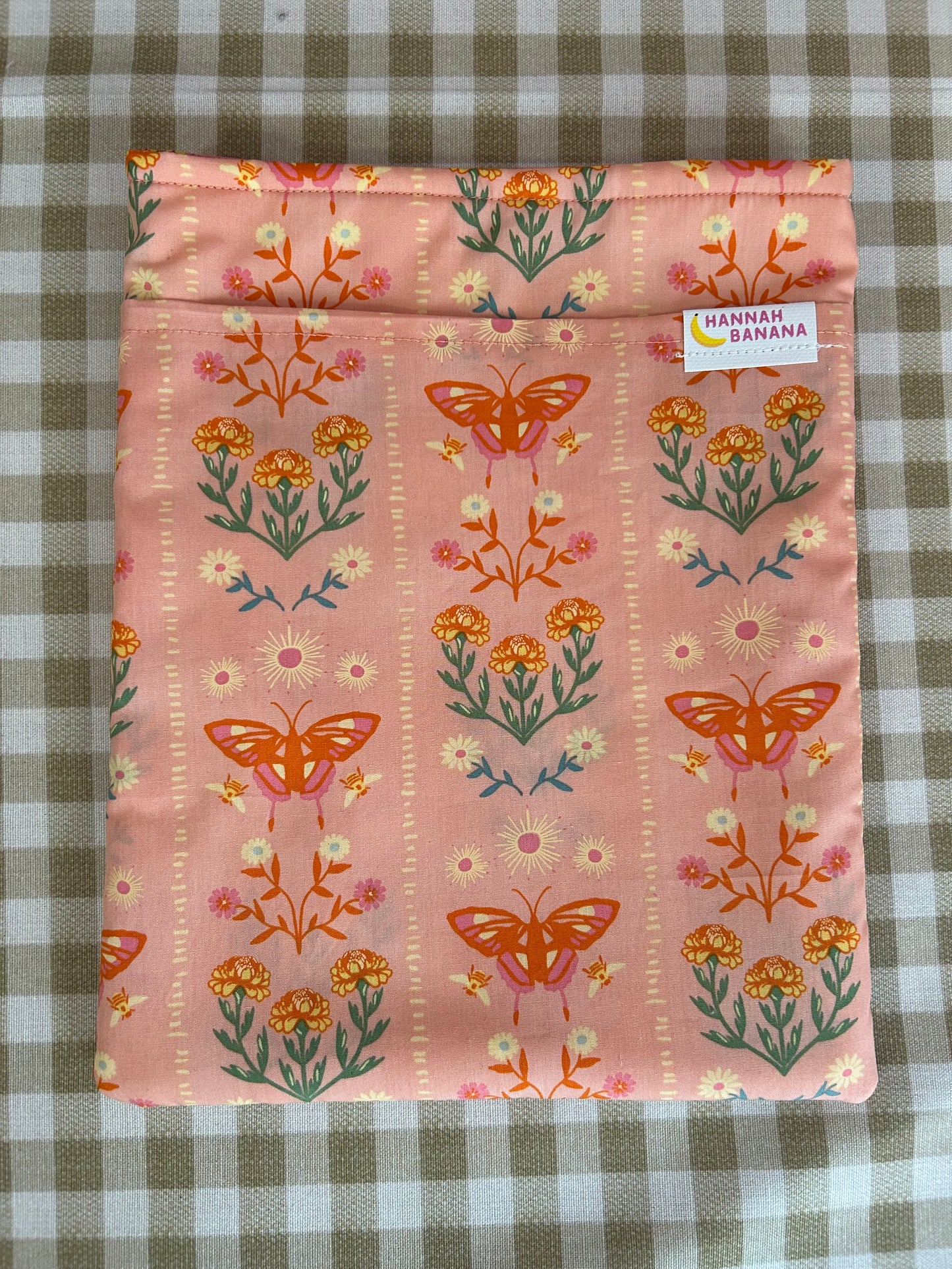 XL Book Sleeve - Orange Butterfly