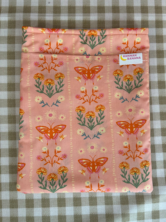 XL Book Sleeve - Orange Butterfly