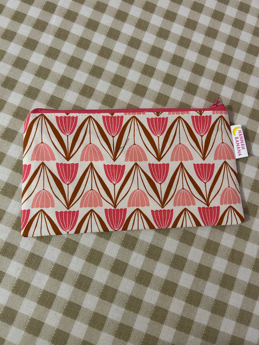 Mini Pouch - Pink Tulip
