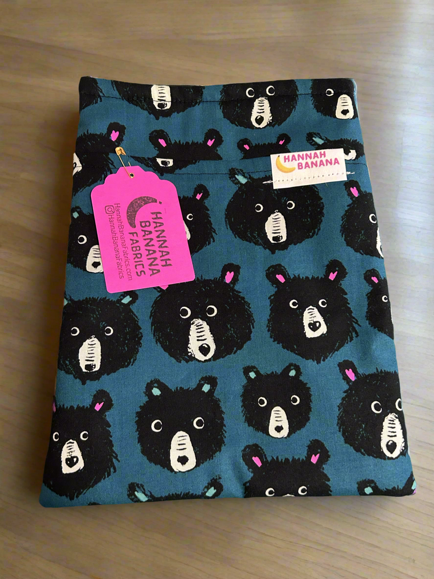 Book Sleeve - Medium - Blue Bears