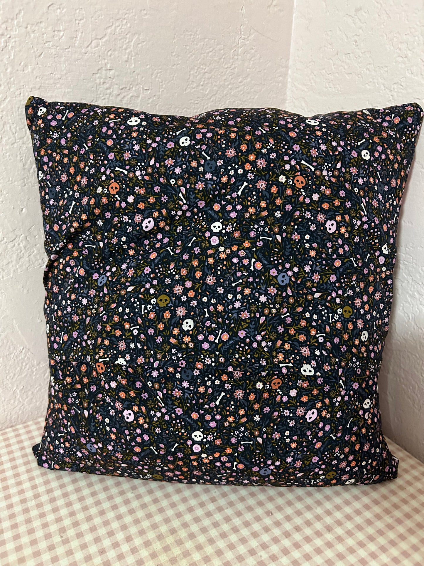Halloween Patchwork Pillow- Light Purple