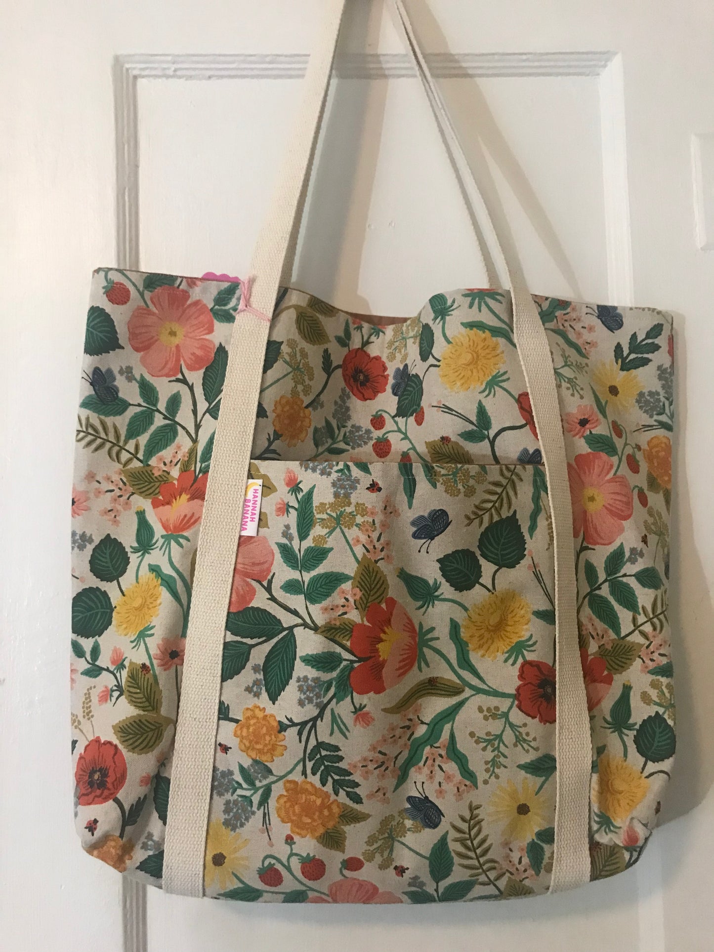 Tote Bag - Rifle Paper Co Cream Fall Floral