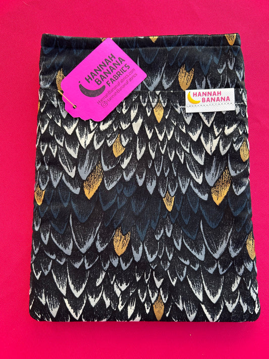 Medium Book Sleeve - Black Dragon Scales