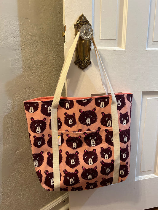 Tote Bag - Coral Bear